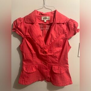 Fusha Pink Cap Sleeve Blazer